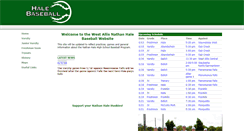 Desktop Screenshot of halebaseball.com