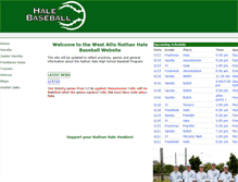 Tablet Screenshot of halebaseball.com
